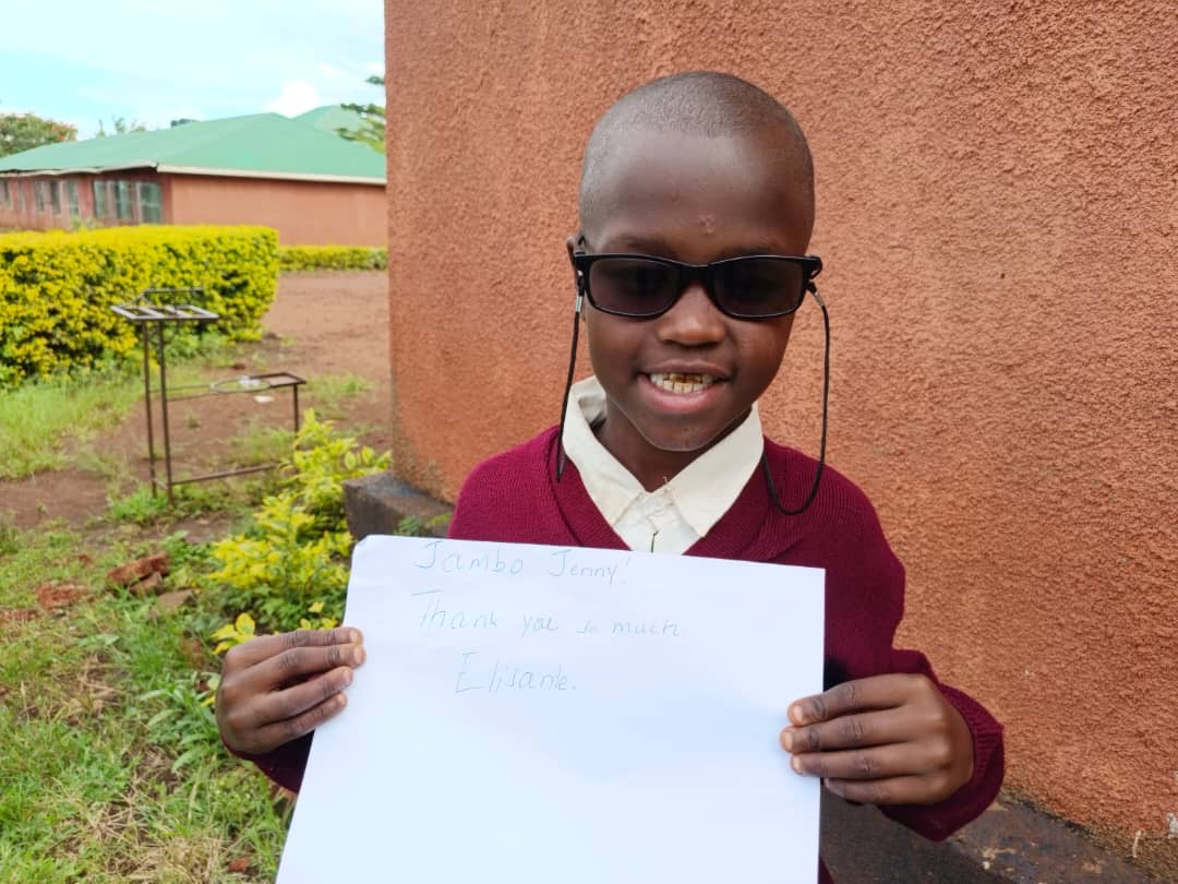 Elisante with his new glasses